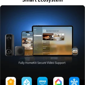 Aqara Doorbell Camera G400 with Chime, Wired/PoE, HomeKit Secure Video, 2K HD Head-to-toe View, 2-Way Audio, 2.4/5GHz Wi-Fi 6, Supports Alexa/Google/SmartThings, Local Detection & 24/7 Recording, IP65 view 2