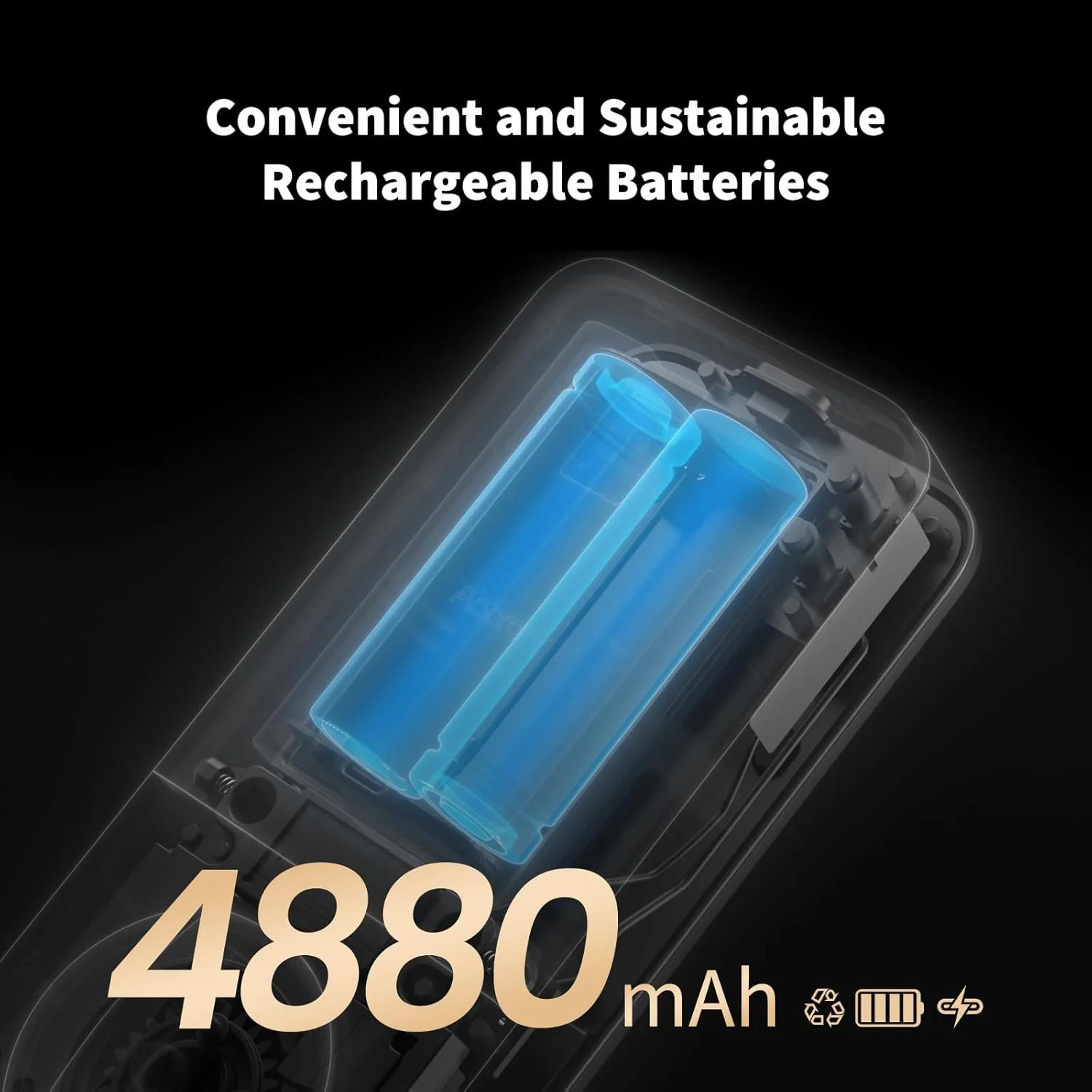 Rechargeable battery and USB-C port on Aqara UWB Smart Lock U400