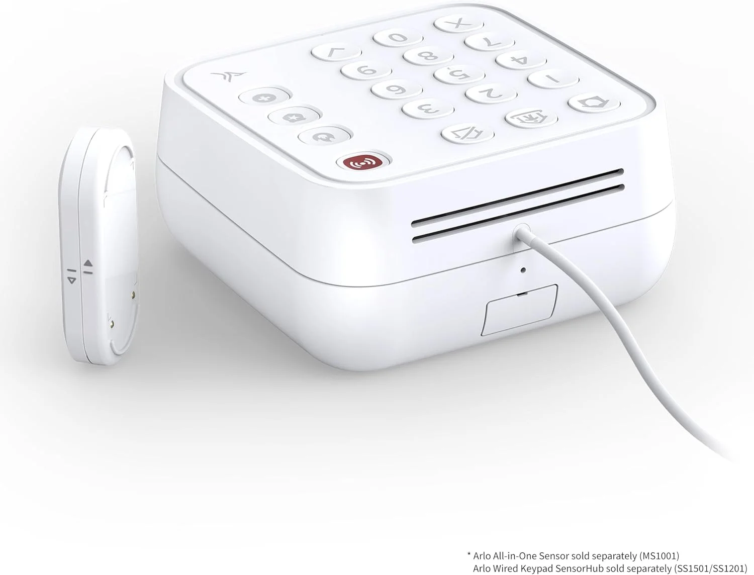 Close-up of the Arlo Certified Accessory logo on the backup box
