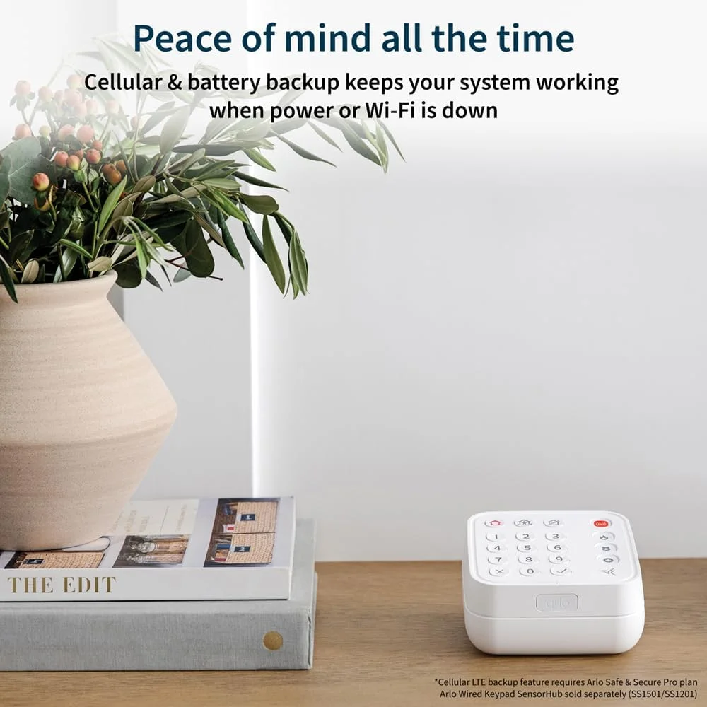 Arlo Cellular & Battery Backup Box with pre-inserted SIM card visible