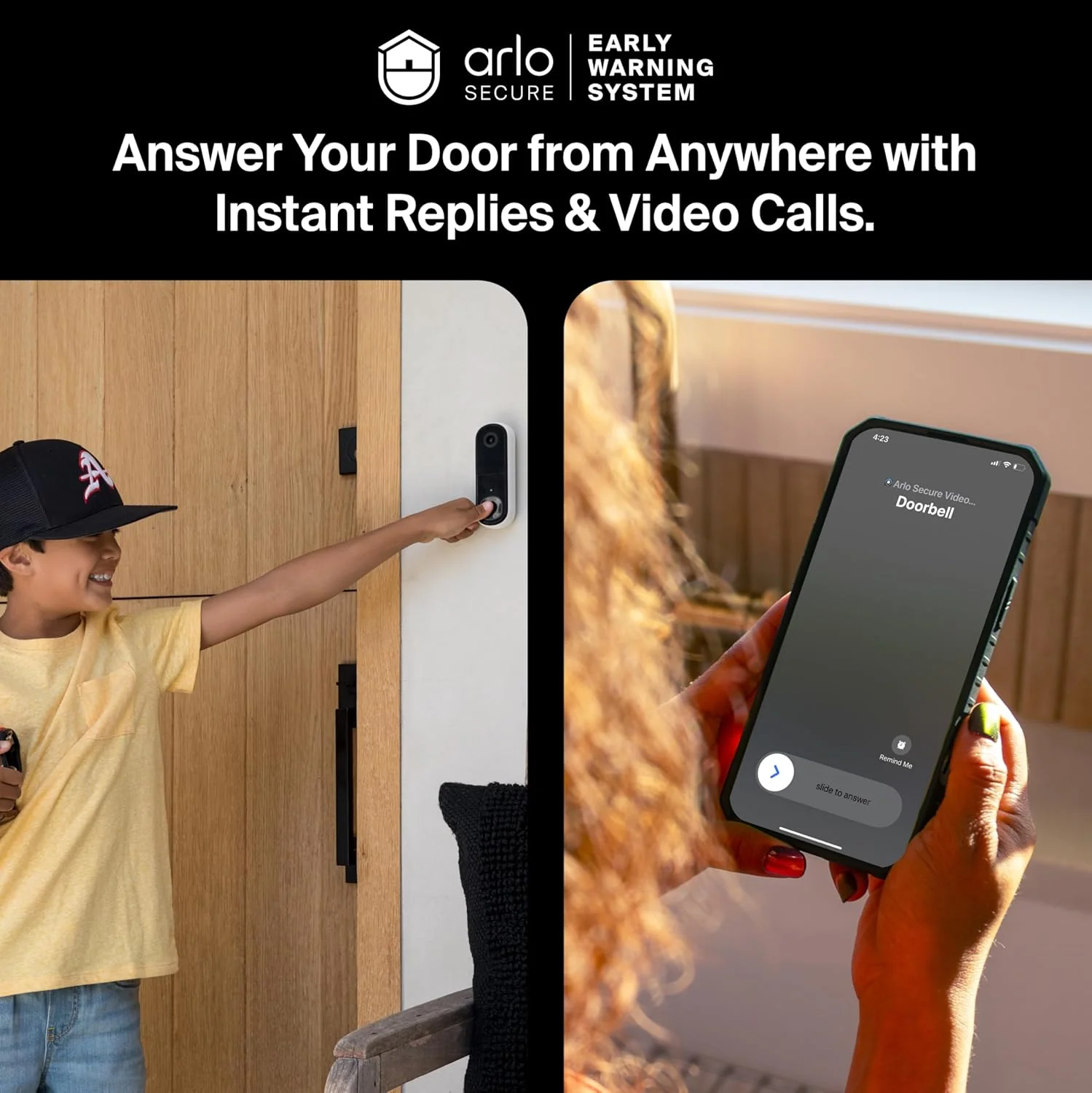 Arlo 2K Video Doorbell smart home integration logos