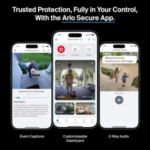 Arlo Video Doorbell 2K (2nd Gen, Latest Release), Wireless or Wired, Package Detection, Person & Vehicle Recognition, 1-Month Secure Plan, 2-Way Audio, Night Vision, Head to Toe Video View view 7