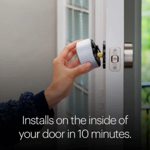 August Home, Silver Wi-Fi Connected Smart Keyless Entry Door Lock, Electronic Door Lock Fits Your Existing Deadbolt in Minutes, AUG-SL05-M01-S01 view 6