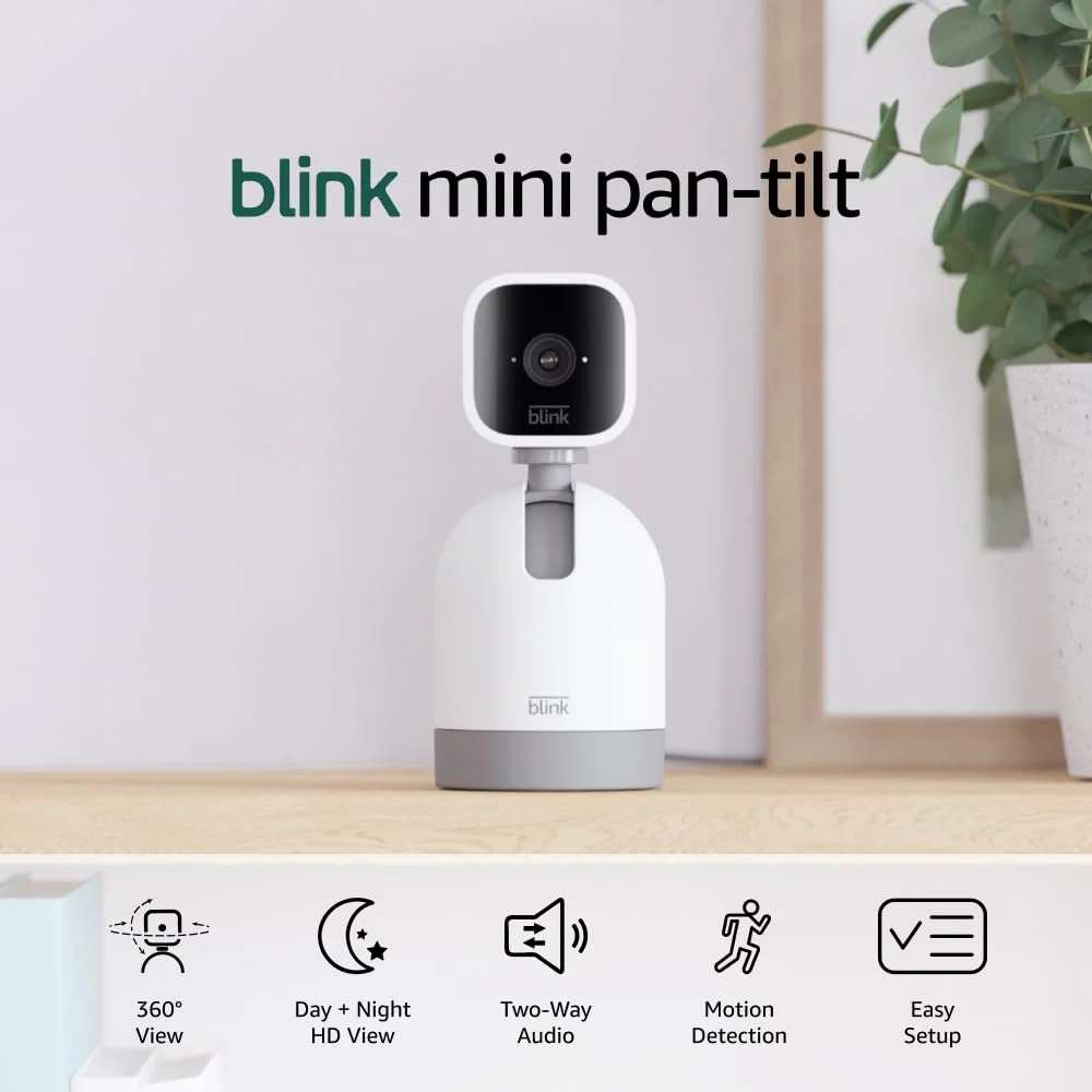 Blink Mini Pan-Tilt Camera 360 degree indoor security
