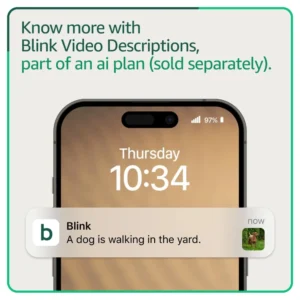 Blink Mini Pan-Tilt Camera (newest model), Rotating indoor plug-in smart security camera, two-way audio, HD video, motion detection, Works with Alexa (White) view 5