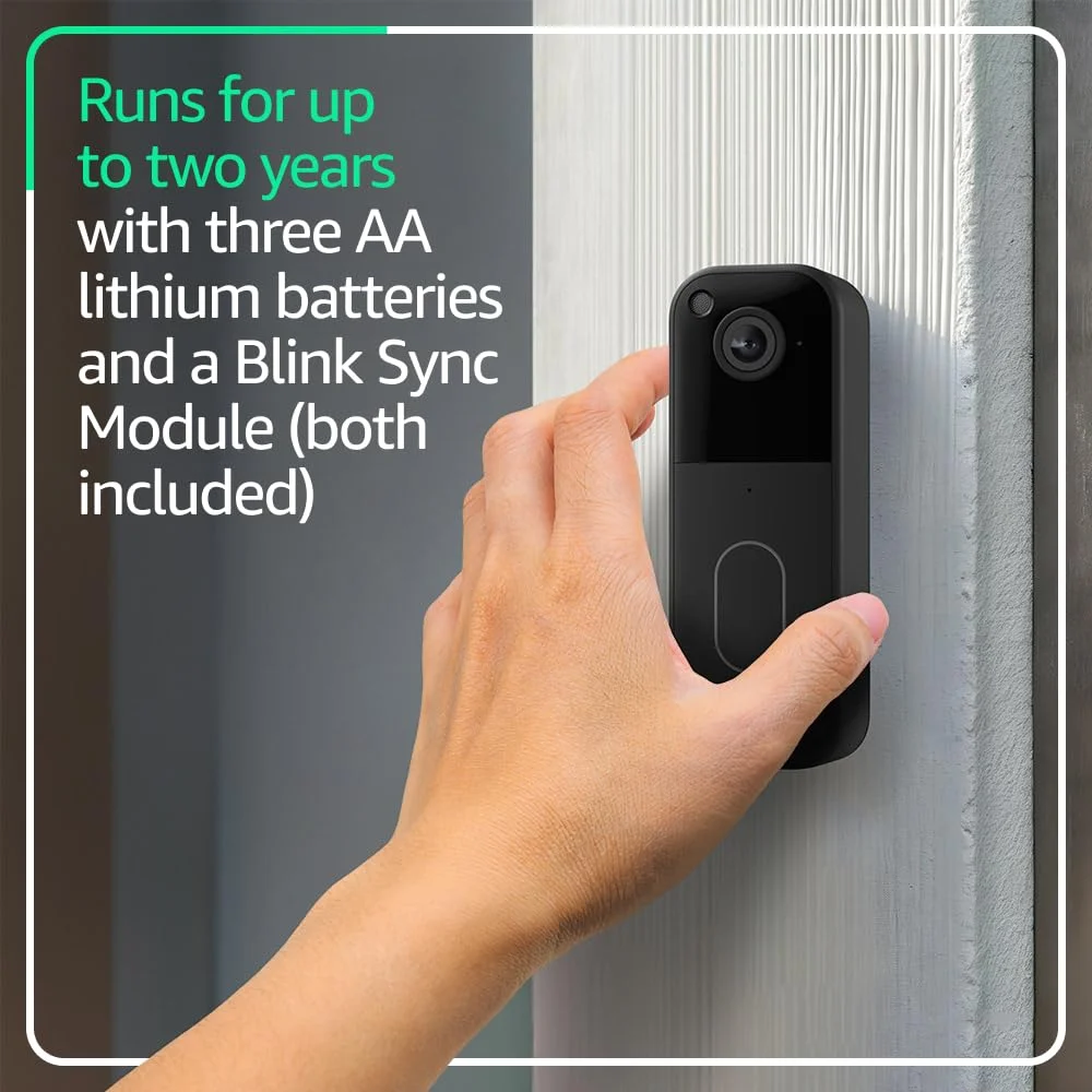 Head-to-toe HD video doorbell field of view