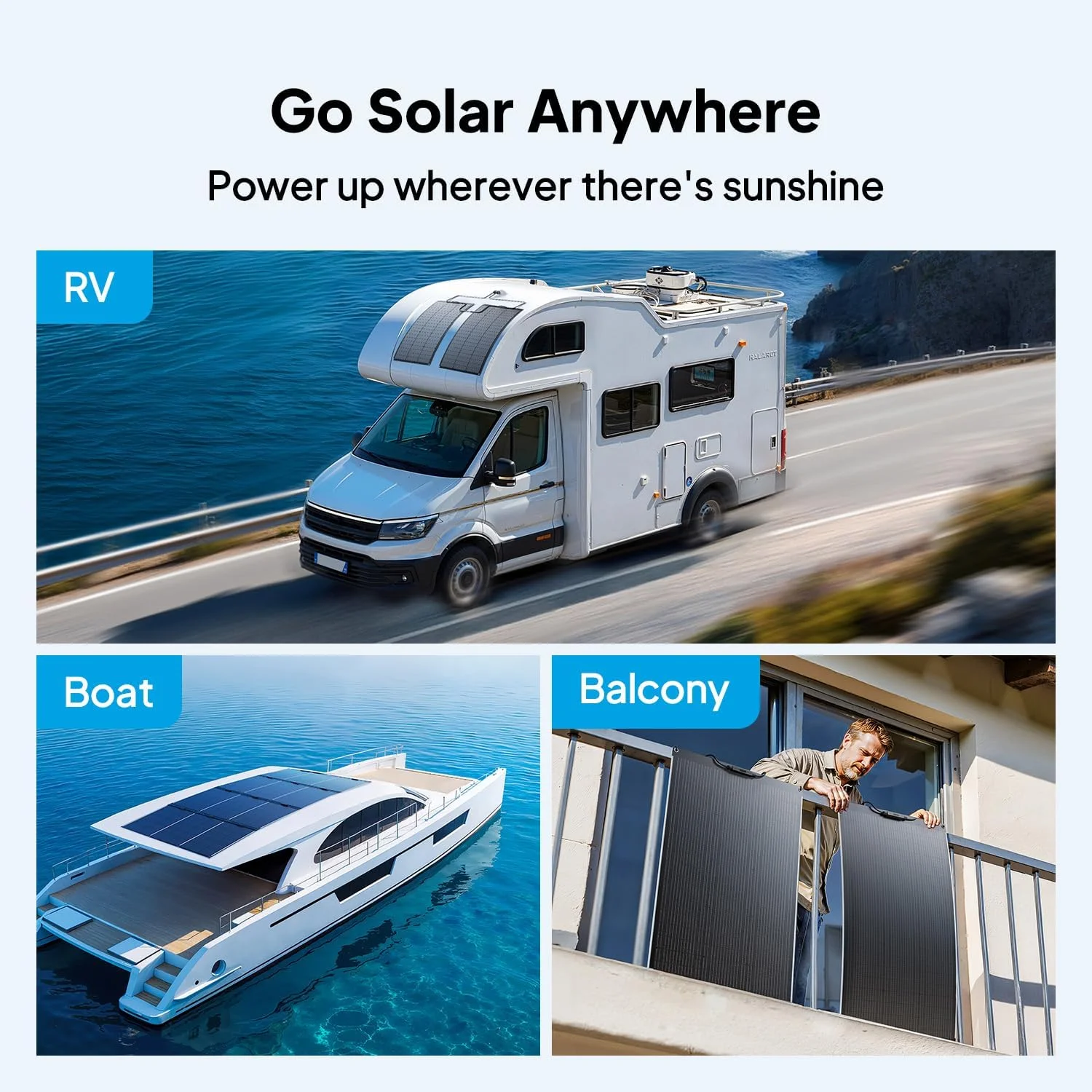 240 degree bendable solar panel for curved surfaces
