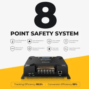 BougeRV MPPT Solar Charge Controller 40A, w/ Low-Temp Cut-Off, APP Control, Backlit LCD, 40 Amp Solar Panel Regulator 12V/24V for LiFePO4, SLD, Gel, FLD, AGM Battery, RV, Marine, Upgraded view 7
