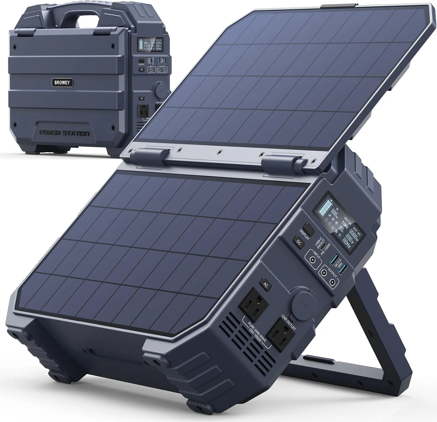 BROWEY 1600W portable power station powering appliances