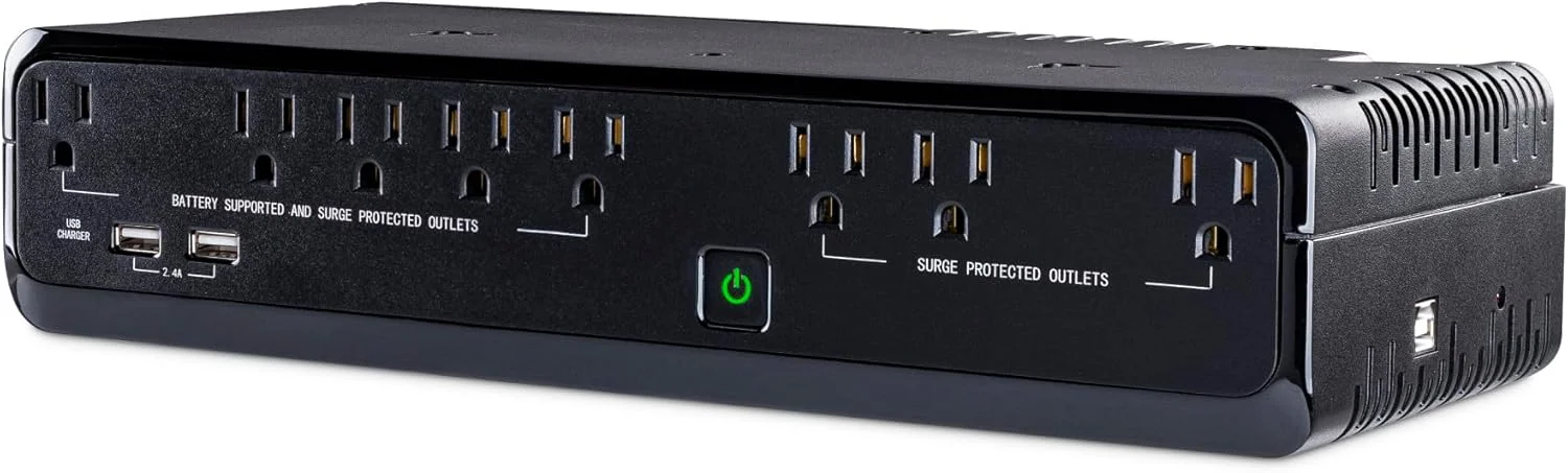 Smart home router plugged into UPS