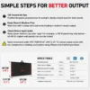 DOKIO 300W Foldable Solar Panel Kit for 12V Batteries & Power Stations, 15.2lb Monocrystalline Charger with PWM Controller, Dual USB, 9.85ft Cable, Folds to 19.3x37.4in for RV Camping