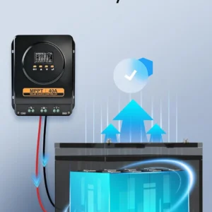 ECO-WORTHY MPPT Solar Charge Controller 40A with Bluetooth, 12V/24V Auto, LCD Display, Compatible with LiFePO4 Gel SLA Battery, Lithium Battery Activation for Solar Panels view 7