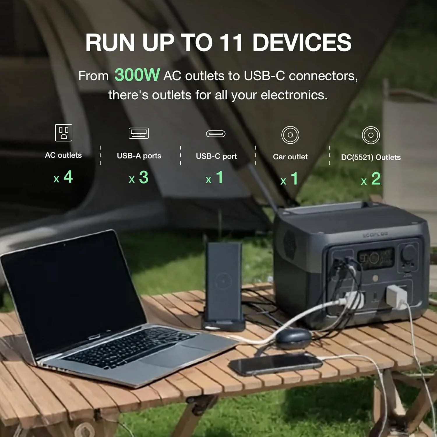 Close-up of the LiFePO4 battery technology within the EF ECOFLOW RIVER 2 Max 500