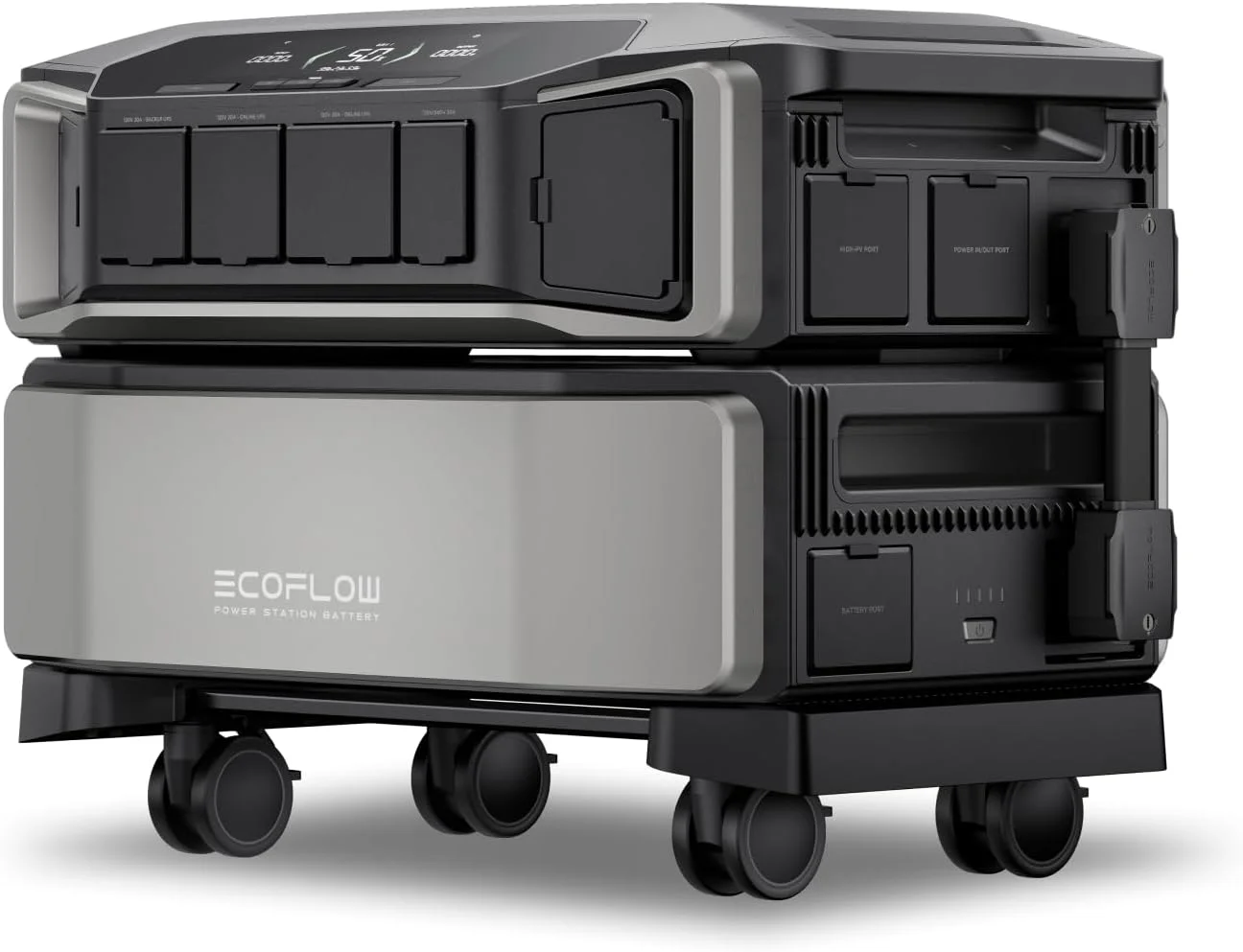 EF ECOFLOW Power Station 6144Wh DELTA Pro Ultra with 2x400W Portable Panel, 120/240V 7200W AC Output, Portable Generator for Home Backup Outdoors Camping RV Emergency