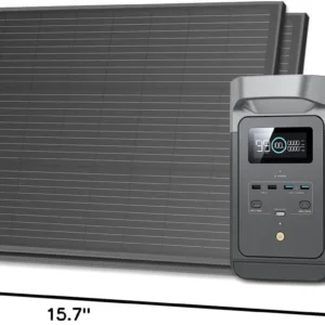 EF ECOFLOW Solar Generators, DELTA 2 Portable Power Station with 2PCS 100W 12V Solar Panels, 1024Wh LFP Battery, Fast Charging, Power Station for Home Backup, Camping&RVs view 7