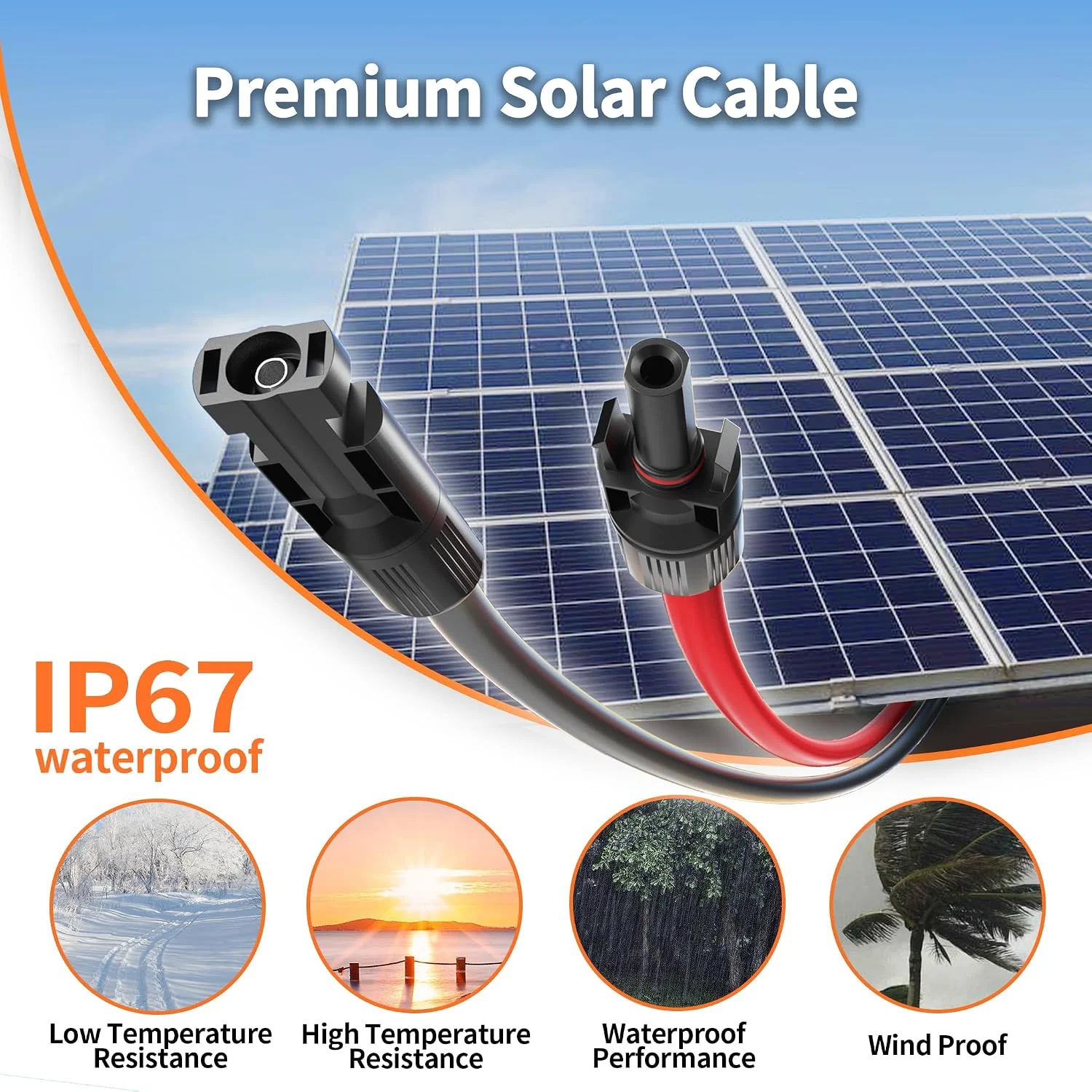 Easy locking solar connectors