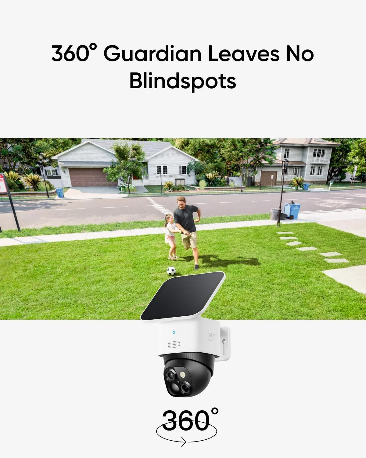 360 degree pan and tilt security monitoring