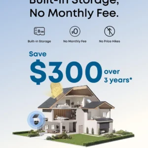eufy Security 3K Dual Camera, SoloCam S340, Solar Security Cameras Wireless Outdoor, Cameras for Home Security, 360°Coverage, Pan & Tilt, No Blind Spots, No Monthly Fee, Built-in 8GB view 5