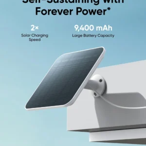 eufy Security 4G LTE Cam S330, 4K Cellular Solar Security Cameras Wireless Outdoor, Pan and Tilt, 4G and Wi-Fi Duo-Mode, AI Tracking, with SIM Card and 32GB SD Card, No WiFi, No Problem view 2