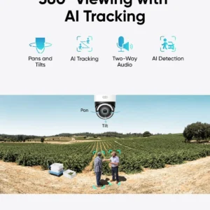 eufy Security 4G LTE Cam S330, 4K Cellular Solar Security Cameras Wireless Outdoor, Pan and Tilt, 4G and Wi-Fi Duo-Mode, AI Tracking, with SIM Card and 32GB SD Card, No WiFi, No Problem view 5