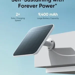 eufy Security 4G LTE Cam S330, 4K Cellular Solar Security Cameras Wireless Outdoor, Pan and Tilt, 4G and Wi-Fi Duo-Mode, AI Tracking, with SIM Card and 32GB SD Card, No WiFi, No Problem