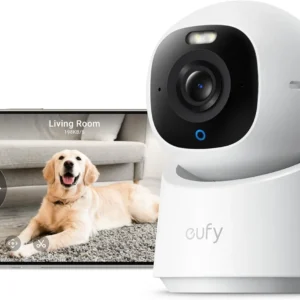 eufy Security 4K Indoor Camera E30-No Subscription,Work as Pet Camera,Nanny/Baby Monitor,Pan&Tilt,AI Auto Tracking,AI Detection,24/7 Recording,Color Night Vision,Two-Way Audio,Works with HomeKit view 1