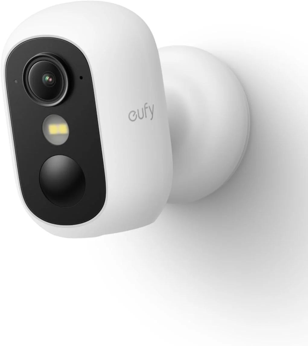 eufyCam C35 wireless security camera in a modern home setting