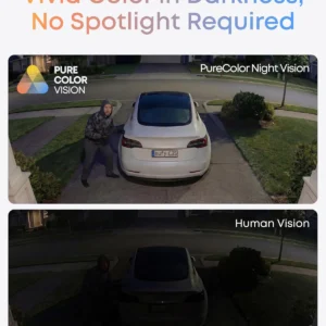 eufy Security eufyCam C35, Wireless Security Camera, Outdoor and Indoor, Magnetic Mount, Color Night Vision, Local Storage, No Monthly Fee, IP67, Supports Solar Panel, White view 3