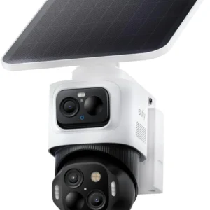 eufy Security eufyCam S4,4K Solar Camera Wireless Outdoor, 3-Lens Bullet-PTZ Cam, 360° Coverage, 8X Auto Zoom, AI Recognition,AI Track, Color Night Vision, 0 Monthly Fee, Built in 32 GB Storage view 1