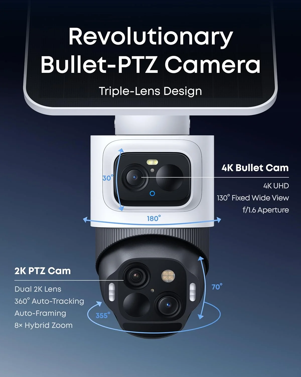 eufyCam S4 auto-tracking and 8X zoom demonstration