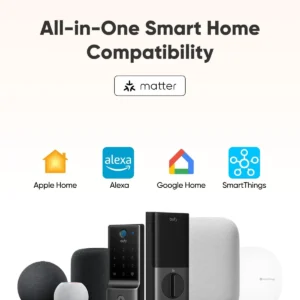 eufy Security Smart Lock E31, Fingerprint Keyless Entry Door Lock for Front Door, Built-in WiFi Deadbolt, App Control, Supports Matter, Apple Home, Alexa, Google, 10000mAh Battery, Auto Lock view 4