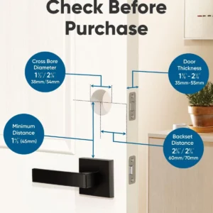 eufy Security Smart Lock E31, Fingerprint Keyless Entry Door Lock for Front Door, Built-in WiFi Deadbolt, App Control, Supports Matter, Apple Home, Alexa, Google, 10000mAh Battery, Auto Lock view 6