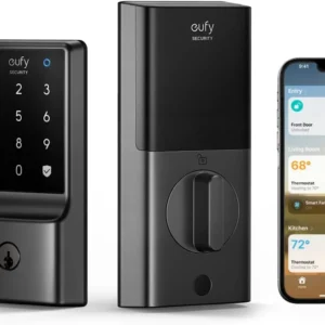eufy Security Smart Lock E31, Fingerprint Keyless Entry Door Lock for Front Door, Built-in WiFi Deadbolt, App Control, Supports Matter, Apple Home, Alexa, Google, 10000mAh Battery, Auto Lock