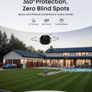 eufy Security SoloCam E42, 4K Security Camera Wireless Outdoor, Solar Powered, AI Motion Tracking, Strobe Light, Pan & Tilt, Facial Recognition, Up to 16 TB, Smart Home Compatible view 3
