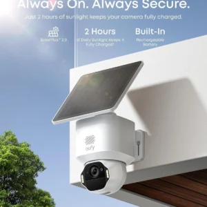 eufy Security SoloCam E42, 4K Security Camera Wireless Outdoor, Solar Powered, AI Motion Tracking, Strobe Light, Pan & Tilt, Facial Recognition, Up to 16 TB, Smart Home Compatible view 6