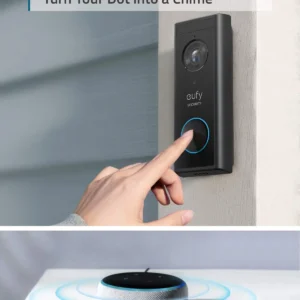 eufy Security, Video Doorbell S220 (Battery-Powered) Kit, Security Camera - 2K Resolution, 180-Day Battery Life, No Monthly Fees, Built-in Storage, Motion Only Alert view 4