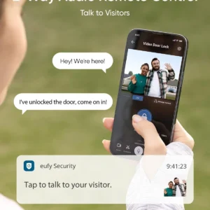 eufy Security Video Smart Lock S330, 3-in-1 Camera+Doorbell+Fingerprint Keyless Entry Door Lock, Smart Wi-Fi Deadbolt for Front Door, 8 GB Built-in Storage, SD Card Expandable, Chime Included view 4
