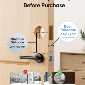 eufy Security Video Smart Lock S330, 3-in-1 Camera+Doorbell+Fingerprint Keyless Entry Door Lock, Smart Wi-Fi Deadbolt for Front Door, 8 GB Built-in Storage, SD Card Expandable, Chime Included view 7