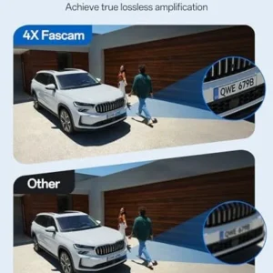 FOSCAM SD4 2k 4MP Outdoor Security Camera, 5G/2.4GHz WiFi PTZ IP Surveillance Camera with 4X Optical Zoom, Smart AI Human Detection, 2-Way Audio, 165ft Night Vision, CMOS Image Sensor, IP66