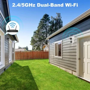 GENBOLT PTZ WiFi Security Camera Outdoor with Dual Lens, CCTV Surveillance with Dual View, Cloud Storage Upgraded with Color Night, Auto Tracking Humanoid Detection [DC&PoE] view 5