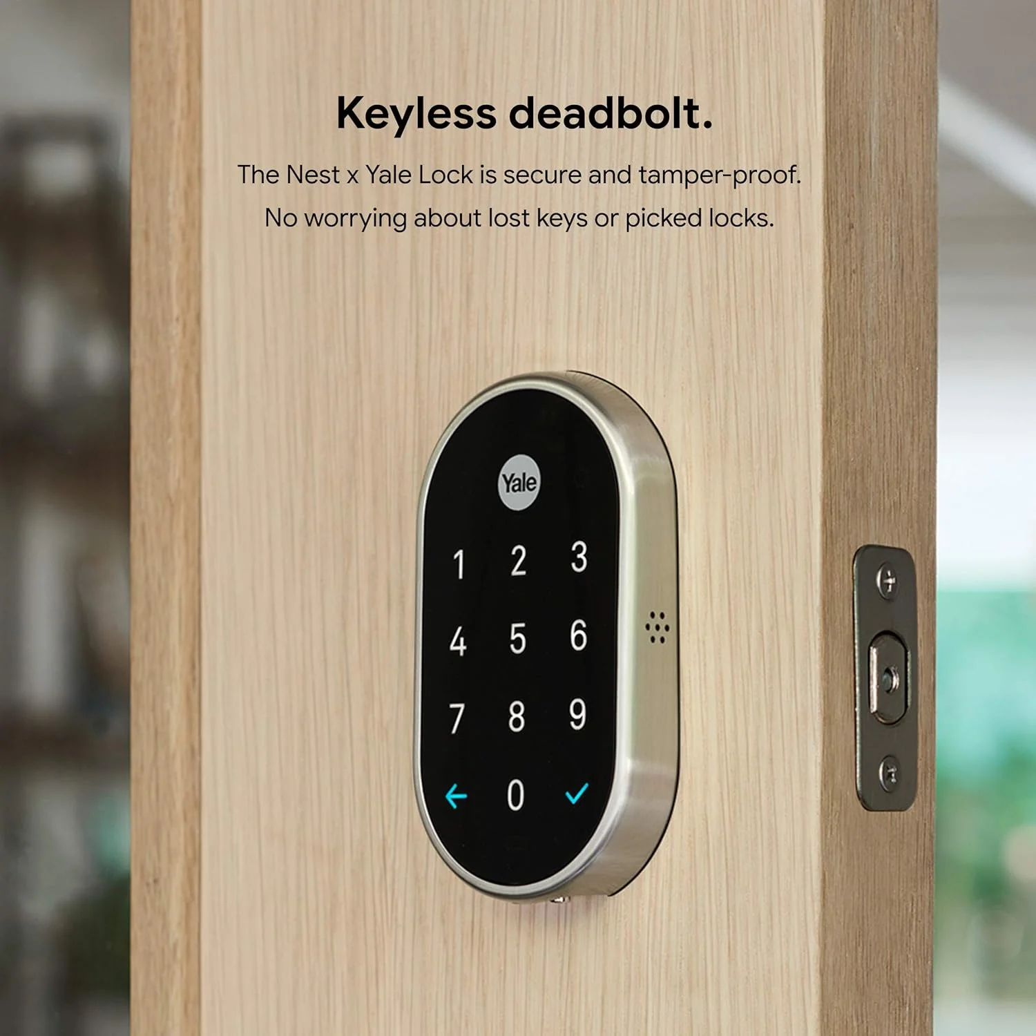 Smartphone app showing Nest lock status notifications
