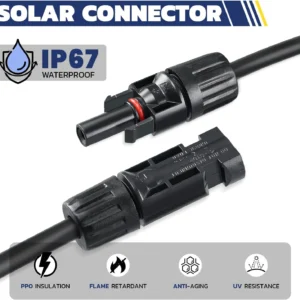 haisstronica 25PCS Solar Crimping Tool Kit, 20 Pairs MC4 Connectors AWG14-10(2.5/4/6mm²) with Stripper and Spanners for Solar Panel PV Cable Installation view 4