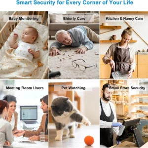 Hidden Camera Clock 4K HD WiFi, Wireless Camera with Night Vision Motion Detection, Nanny Cam for Home Security Indoor, Remote Live Stream Surveillance Camera view 4