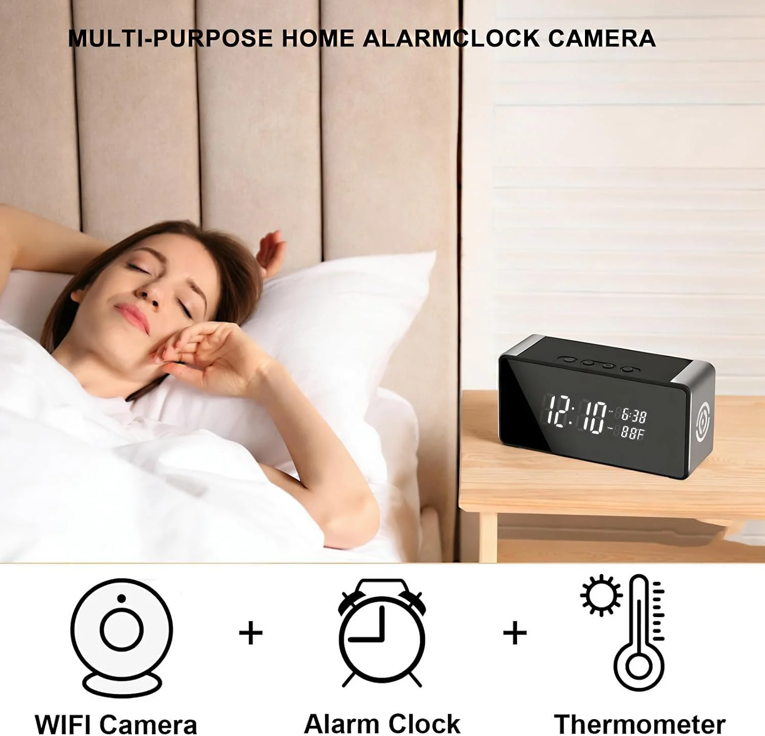 Wide Angle Lens Coverage of Hidden Camera Clock