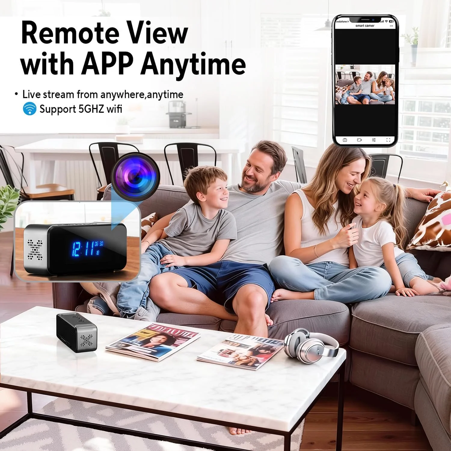 Dual band WiFi security camera connectivity