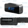 Hidden Camera with Alarm Clock & Bluetooth,Ultra 4K HD Wireless Indoor Camera for Home Security,WiFi Mini Nanny Cam with Night Vision,Motion Detection,Remote Live Stream