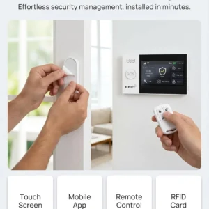 Home Security Systems Alarm System for Home Security GSM/4G+WiFi | 4.3" Touch Screen | SOS | App Instant Alerts | Wireless Smart System | DIY Motion & Door Sensors | Work with Alexa | No Monthly Fee view 6