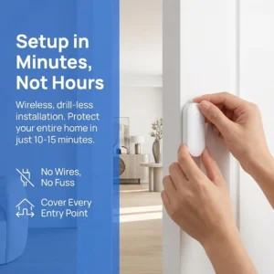 Home Security Systems Alarm System for Home Security GSM/4G+WiFi | 4.3" Touch Screen | SOS | App Instant Alerts | Wireless Smart System | DIY Motion & Door Sensors | Work with Alexa | No Monthly Fee