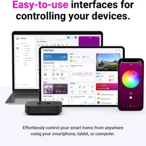 Homey Pro mini | Smart Home Hub for Home Automation – Features Zigbee, Ethernet, Matter & Thread. Compatible with Apple Siri, Amazon Alexa & Google Home. view 2