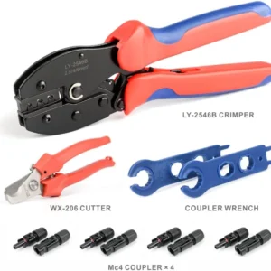 iCrimp Solar PV Panel Crimping Tool Kit, c/w Solar Connector Crimper works for AWG14-10,2.5/4/6mm², Solar Connectors, Wire Cable Cutter, Solar Spanner Wrench, All in One Oxford Bag view 7